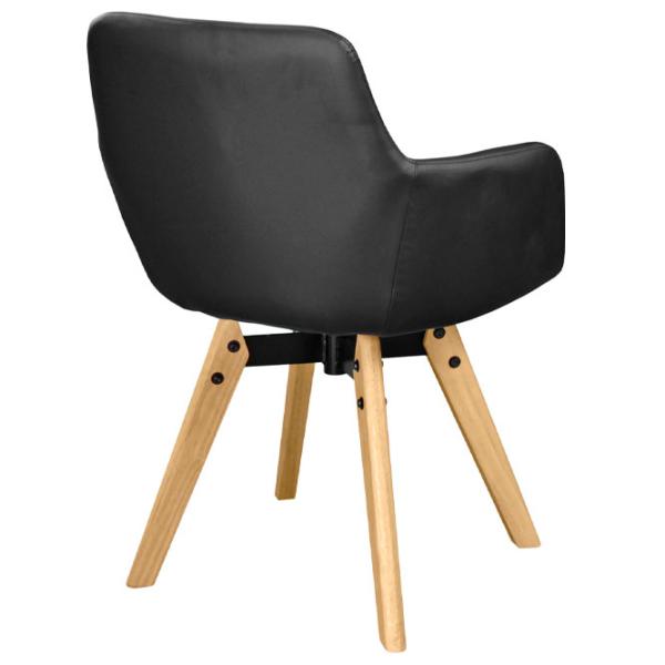 Scaun de bucătărie DecoPrim Y-884 ECO Piele/ Black photo 4 Scaun de bucătărie DecoPrim Y-884 ECO Piele/ Black photo 4