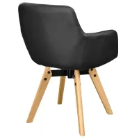 Scaun de bucătărie DecoPrim Y-884 ECO Piele/ Black photo 4