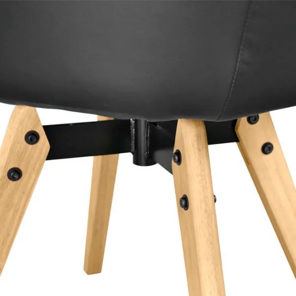 Scaun de bucătărie DecoPrim Y-884 ECO Piele/ Black photo 6 Scaun de bucătărie DecoPrim Y-884 ECO Piele/ Black photo 6