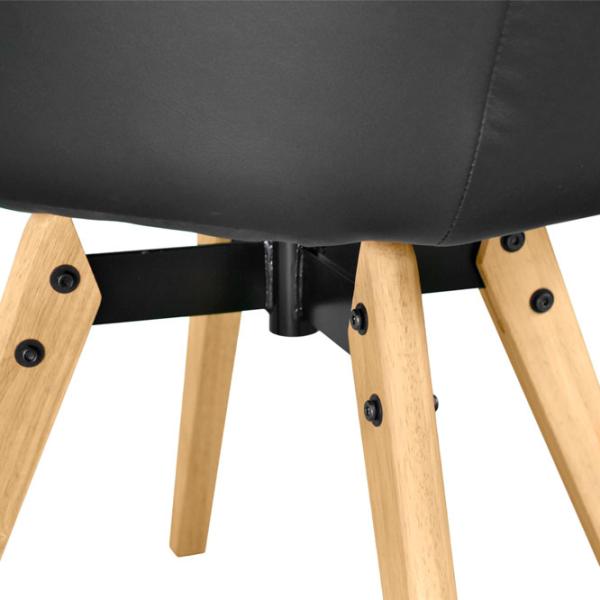 Scaun de bucătărie DecoPrim Y-884 ECO Piele/ Black photo 6 Scaun de bucătărie DecoPrim Y-884 ECO Piele/ Black photo 6