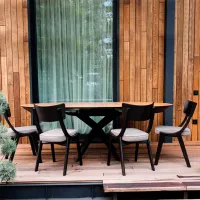 Кухонный стул DecoPrim Diran Черный Серый photo 6