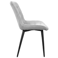 Scaun de bucătărie DecoPrim Hans Stofă/ Light Gray Black photo 3