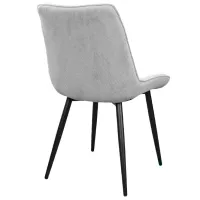 Scaun de bucătărie DecoPrim Hans Stofă/ Light Gray Black photo 4