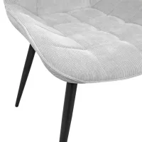 Scaun de bucătărie DecoPrim Hans Stofă/ Light Gray Black photo 5
