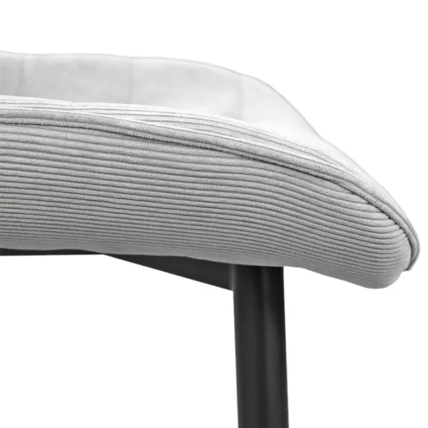 Scaun de bucătărie DecoPrim Hans Stofă/ Light Gray Black photo 7 Scaun de bucătărie DecoPrim Hans Stofă/ Light Gray Black photo 7