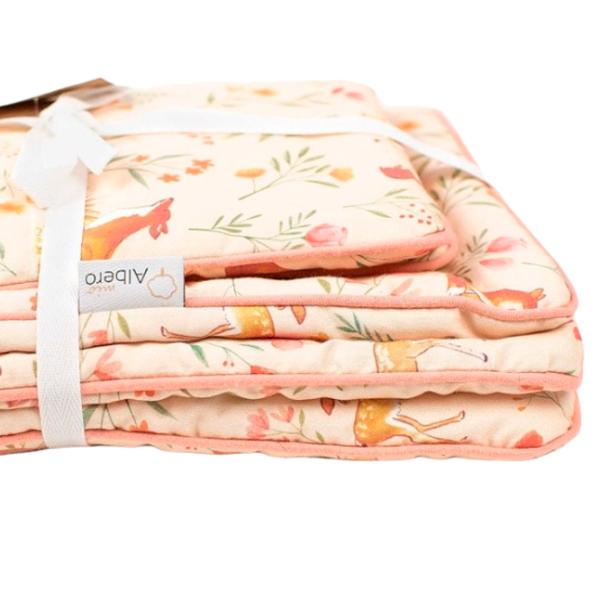 Lenjerie de pat pentru copii Albero Mio Flower Glade C4 (5904165680938 ) Bumbac/ Beige Forest photo 3 Lenjerie de pat pentru copii Albero Mio Flower Glade C4 (5904165680938 ) Bumbac/ Beige Forest photo 3