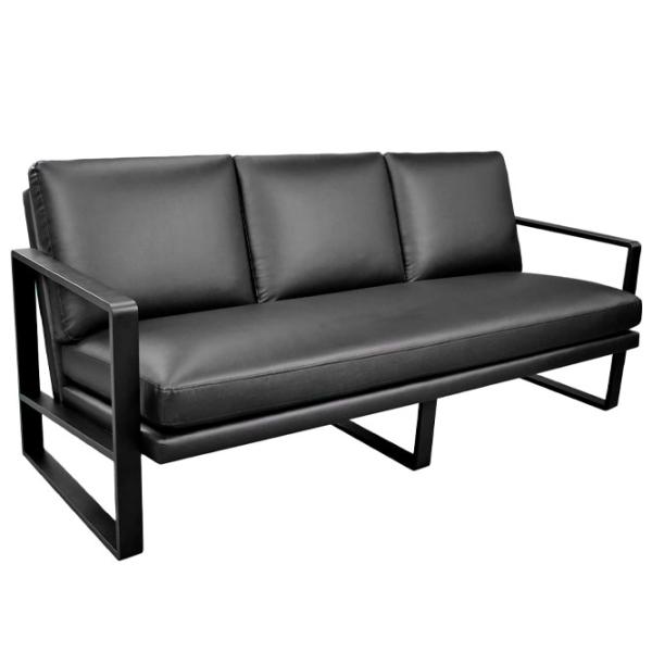 Canapea DecoPrim York 3 (0005014) ECO Piele/ Black photo 2