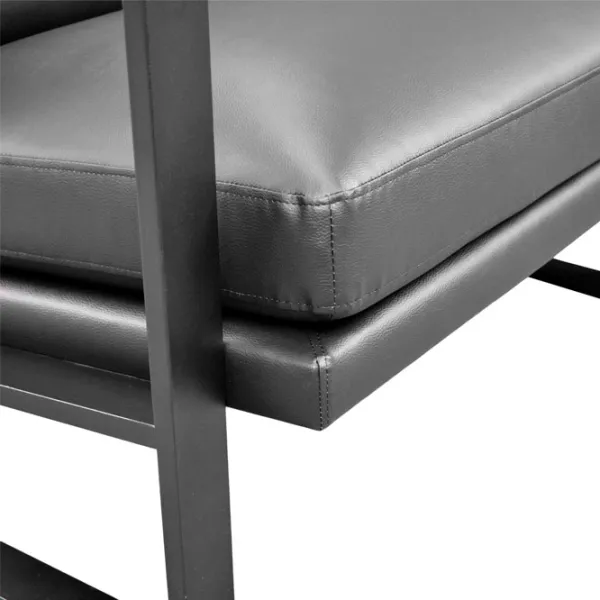 Canapea DecoPrim York 3 (0005014) ECO Piele/ Black photo 6