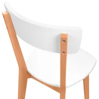 Scaun de bucătărie DecoPrim Tor Lemn/ White photo 5