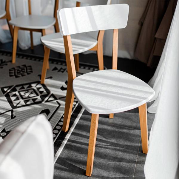 Scaun de bucătărie DecoPrim Tor Lemn/ White photo 7 Scaun de bucătărie DecoPrim Tor Lemn/ White photo 7