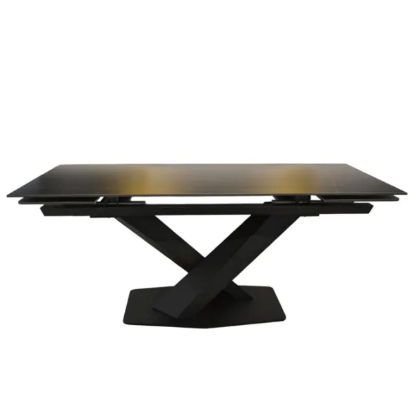 Masă de bucătărie extensibilă DecoPrim Lana LKT1029 Ceramică/ Black photo 2