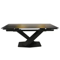 Masă de bucătărie extensibilă DecoPrim Lana LKT1029 Ceramică/ Black photo 2