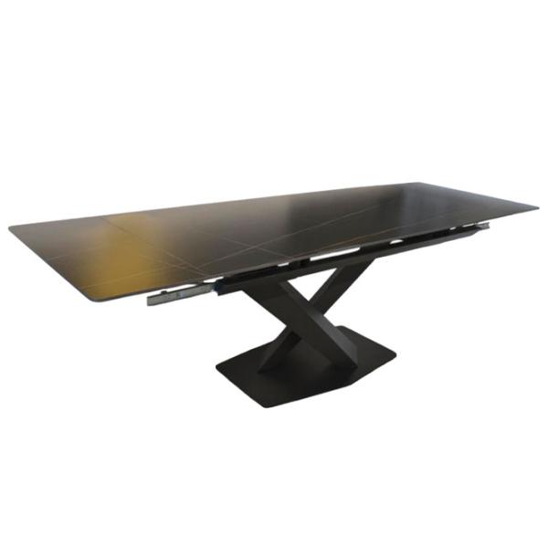 Masă de bucătărie extensibilă DecoPrim Lana LKT1029 Ceramică/ Black photo 3