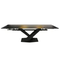 Masă de bucătărie extensibilă DecoPrim Lana LKT1029 Ceramică/ Black photo 4