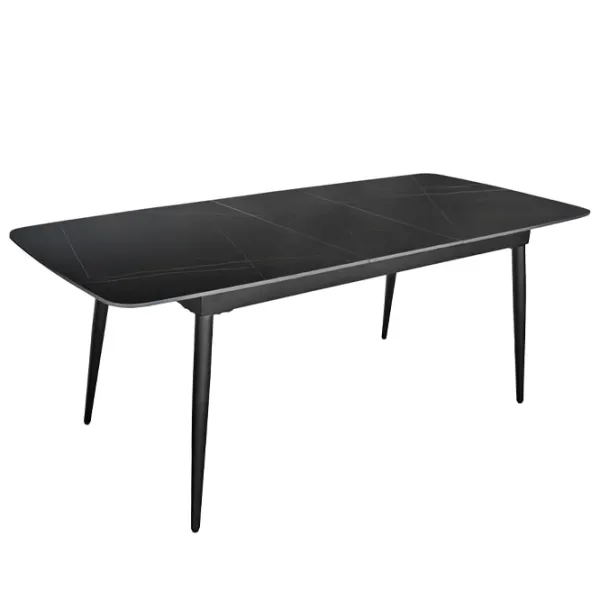 Masă de bucătărie extensibilă DecoPrim Vanessa Ceramică/ Black photo 2 Masă de bucătărie extensibilă DecoPrim Vanessa Ceramică/ Black photo 2