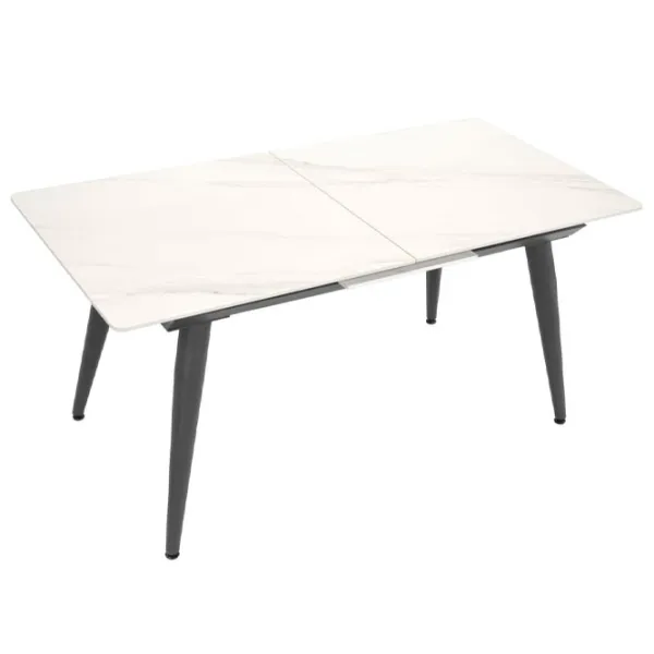 Masă de bucătărie extensibilă DecoPrim Vanessa Ceramică/ White photo 2