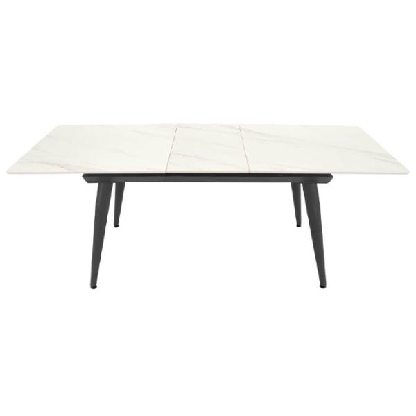 Masă de bucătărie extensibilă DecoPrim Vanessa Ceramică/ White photo 3