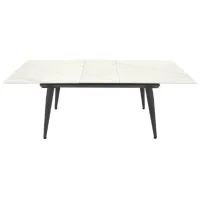 Masă de bucătărie extensibilă DecoPrim Vanessa Ceramică/ White photo 3