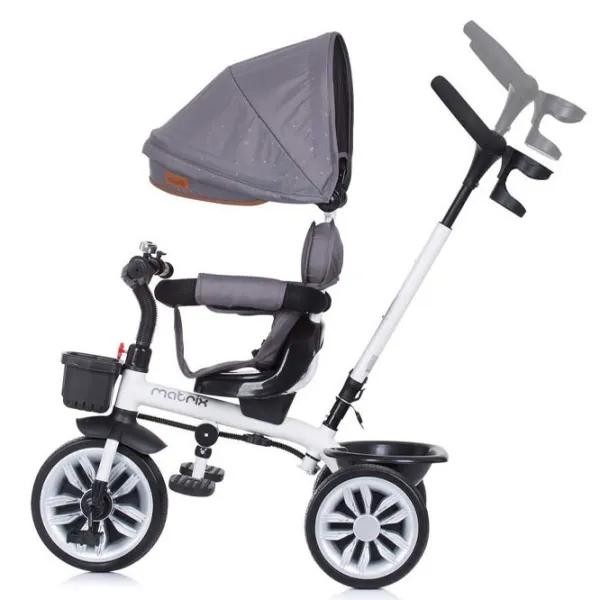 Трицикл Chipolino Matrix 360 25 кг/ Серый photo 2 Трицикл Chipolino Matrix 360 25 кг/ Серый photo 2