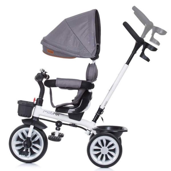 Трицикл Chipolino Matrix 360 25 кг/ Серый photo 2 Трицикл Chipolino Matrix 360 25 кг/ Серый photo 2