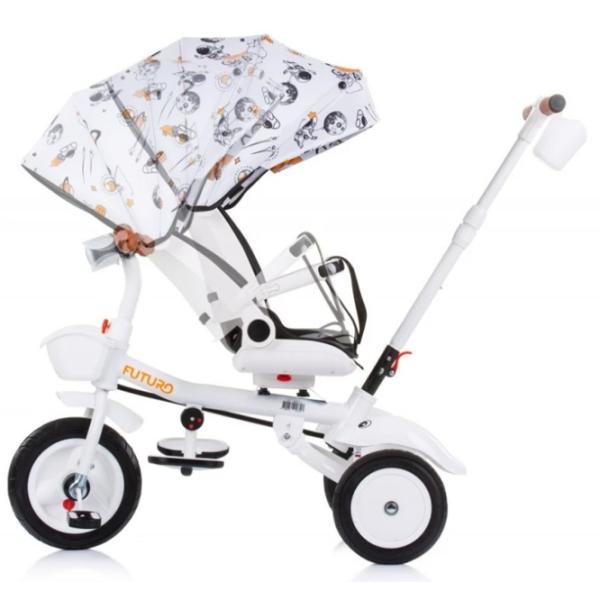 Трицикл Chipolino 360 Futuro 25 кг/ Белый photo 3 Трицикл Chipolino 360 Futuro 25 кг/ Белый photo 3