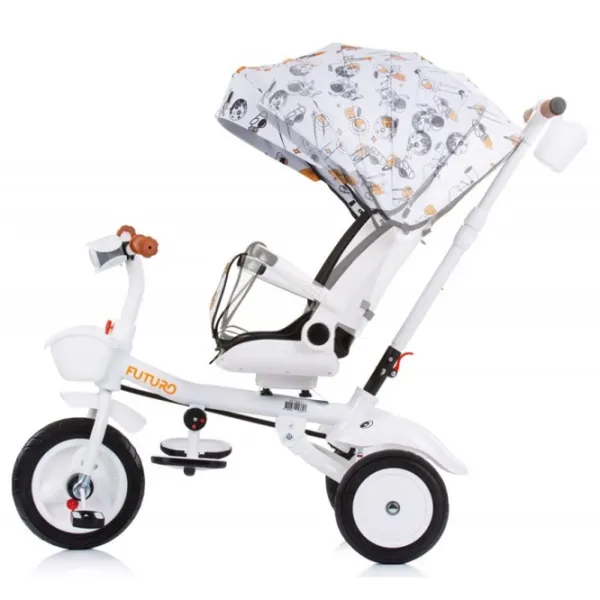 Трицикл Chipolino 360 Futuro 25 кг/ Белый photo 5 Трицикл Chipolino 360 Futuro 25 кг/ Белый photo 5