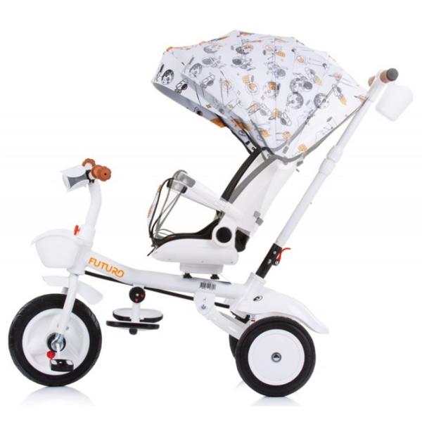 Трицикл Chipolino 360 Futuro 25 кг/ Белый photo 5 Трицикл Chipolino 360 Futuro 25 кг/ Белый photo 5