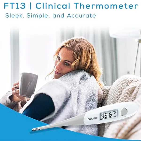 Termometru Electronic Beurer FT13 Pentru gură / °C, °F / White photo 4