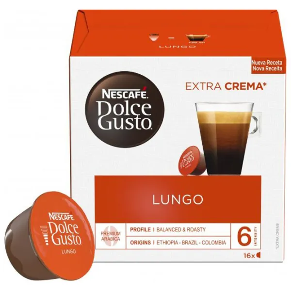 Кофе Nescafe Dolce Gusto Lungo Капсулы/ Extra Crema/ 16 капсул photo 3