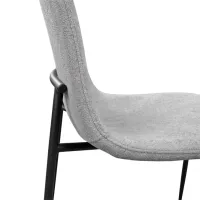 Scaun de bucătărie DecoPrim Smart Stofă/ Gray photo 6