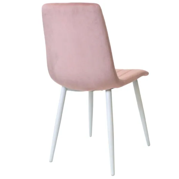 Scaun de bucătărie DecoPrim DC-90P Catifea/ Pink White photo 2