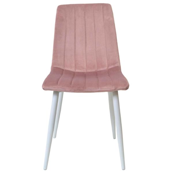 Scaun de bucătărie DecoPrim DC-90P Catifea/ Pink White photo 4