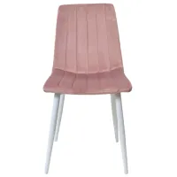 Scaun de bucătărie DecoPrim DC-90P Catifea/ Pink White photo 4