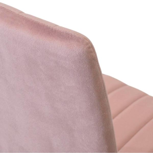 Scaun de bucătărie DecoPrim DC-90P Catifea/ Pink White photo 7