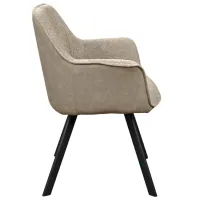 Scaun de bucătărie DecoPrim Tipsy Stofă/ Beige photo 3