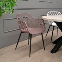 Scaun de bucătărie DecoPrim SL-7019 Piele artificială/ Cappucino Black photo 6