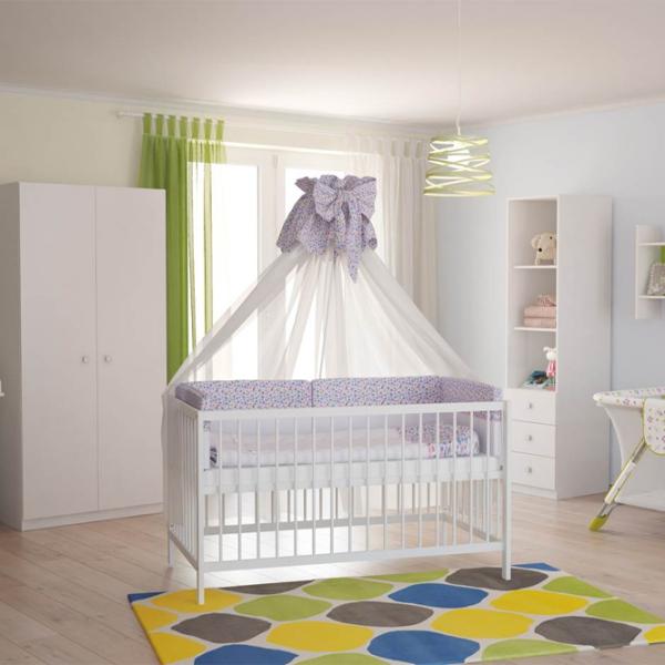 Pat pentru copii Polini Kids simple 101 (0003022-04) 0 luni -/ White photo 2