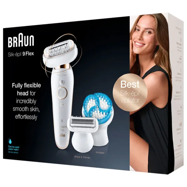 Эпилятор Braun 9010 Silk-epil 9 Flex Сухая/ Влажная/ Белый photo 5