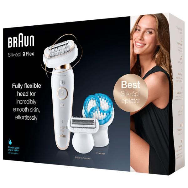 Эпилятор Braun 9010 Silk-epil 9 Flex Сухая/ Влажная/ Белый photo 5