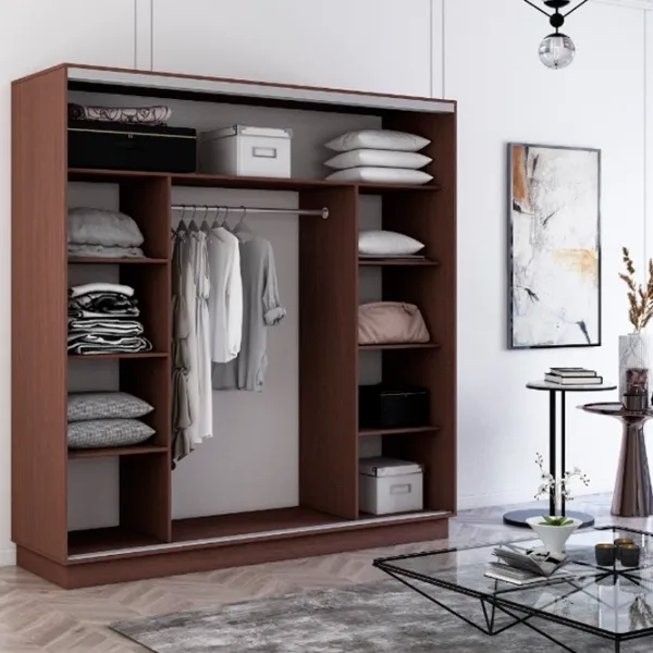 Dulap cupe Mobildor-Lux Fox 2100 2226 210 x 60 x 220 / PAL / Wenghe photo 2 Dulap cupe Mobildor-Lux Fox 2100 2226 210 x 60 x 220 / PAL / Wenghe photo 2