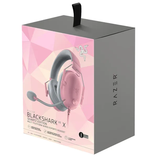 Căști Razer BlackShark V2 X Pink Cu fir/ Gaming photo 5