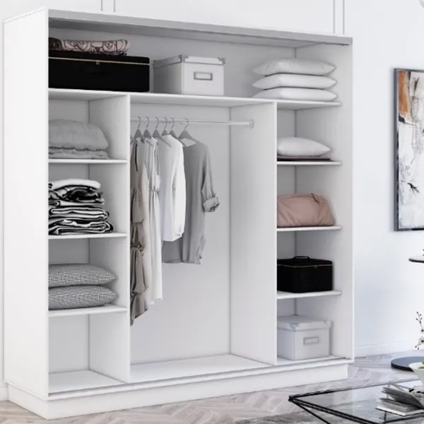 Шкаф cupe Mobildor-Lux Fox 2300 110 230 x 60см x 220 / ЛДСП / White photo 2