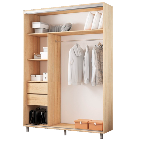 Dulap cupe Mobildor-Lux ARON S 1900 desen 3025 190 x 60 x 220 / PAL / Stejar Sonoma photo 2 Dulap cupe Mobildor-Lux ARON S 1900 desen 3025 190 x 60 x 220 / PAL / Stejar Sonoma photo 2