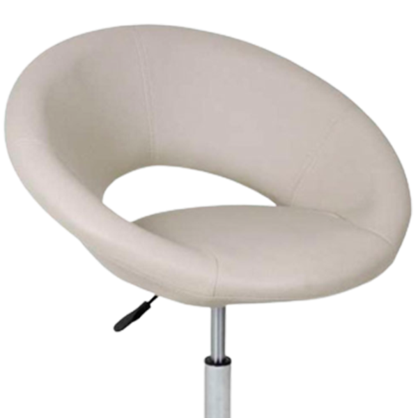 Scaun de bar Deco SB-81 Piele eco/ Oțel/ Beige photo 2