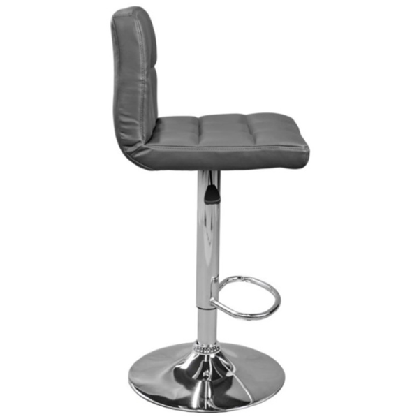 Scaun de bar Deco SB-043 Piele eco/ Metal/ Light Grey photo 3