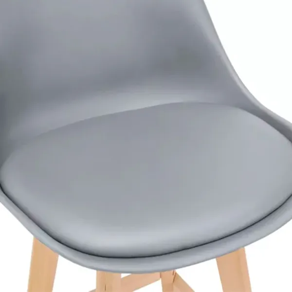 Барный стул Deco Jerry Пластик/ Дерево/ Grey photo 3