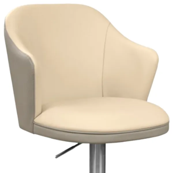 Scaun de bar Deco C118A-55 Piele eco/ Metal/ Light Grey photo 2 Scaun de bar Deco C118A-55 Piele eco/ Metal/ Light Grey photo 2