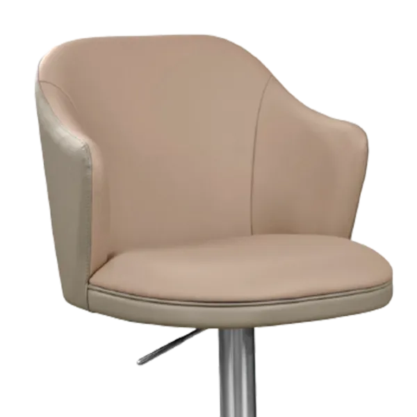 Scaun de bar Deco C118A-55 Piele eco/ Metal/ Light Grey photo 2