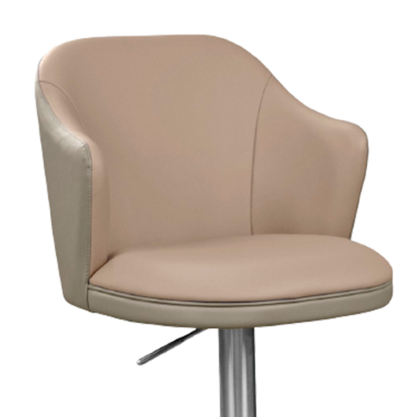 Scaun de bar Deco C118A-55 Piele eco/ Metal/ Light Grey photo 2