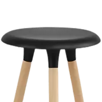 Барный стул Deco Simplex Пластик/ Дерево/ Черный photo 2